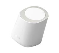 Stylebest Mini Poubelle de Comptoir avec Couvercle, Design élégant pour Salle de Bain, Chambre à Coucher, Salon, 350g, Plastique 5,1x5,8x6,7 Pouces (Beige)