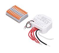 Stylebest Module D'interrupteur D'éclairage WiFi Intelligent, avec Minuterie et Contrôle par Application, pour éclairage Domestique à Distance, Conception à 4 Gangs