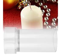 Stylebest Moule à Bougie en Plastique Transparent pour Bricolage, Bougies à Pointe D'église avec Couvercle en Acier, Outil de Décoration Facile à Utiliser en 2 Tailles (Colonne de toit d'église 5*10)