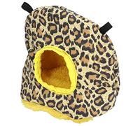 Stylebest Nichoir Chaud en Peluche Douce pour Perroquets, pour Dormir et, 17.5cm, Facile à Nettoyer (Imprimé Léopard)