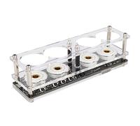 Stylebest Nixie Tube Clock, Horloge Numérique LED Télécommandée avec Conception Modulaire pour la Décoration Intérieure, Conception Intégrée 4 Bits, Poids 235 G