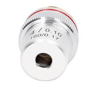 Stylebest Objectif de Microscope Achromatique 4X, Interface Standard RMS | Transmission lumineuse élevée, matériau en laiton durable, coque chromée résistante à l\'usure