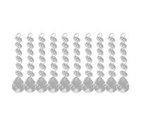 Stylebest Perles de Lampe en Acrylique, Pendentifs de Remplacement Brillants en Forme de Larme pour Décoration de Lustre, 10 Pièces, 6,3 Pouces, Acrylique Transparent