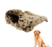Stylebest Pet Leopard Print Cloak, Élégant Veste en Peluche pour Chiens avec Un Cou Rond, à L'épreuve du Vent et Chaud, pour L'automne d'hiver Extérieur Halloween Noël (M)