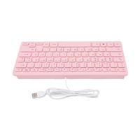 Stylebest Petit Clavier Filaire Roseate avec Touches Silencieuses et Coussinets Antidérapants pour Les Jeux et Le Travail (Version Allemande)