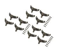 Stylebest Pieds de Boîte à Bijoux Design Rétro, 12 Ensembles de Matériel en Alliage de Zinc pour Caisses en Bois Vintage, Décoration de Maison