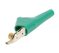 Stylebest Pinces Crocodiles, Pinces de Test électriques Durables pour les Tests de Télécommunications, Ouverture de 25mm, Matériau en Cupronickel, 1 X Clip de Test (Verte)
