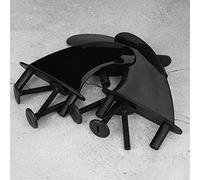 Stylebest Planche de Surf à Gouvernail Noir, 3 Pièces, avec Conception Flexible et PVC Résistant à la Corrosion pour la commodité du Surf (Gouvernail de Queue de Planche de Souple)
