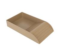 Stylebest Plat d'alimentation pour Tortues, Plate-Forme Antidérapante et Durable pour Se Prélasser et Nourrir Les Reptiles, 35,5x20x6cm (Grain de Bois)