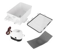 Stylebest Pompe de Puisard de Douche 750GPH, Interrupteur à Flotteur Automatique, Ports D'entrée Multiples, Boîte de Vidange Submersible pour le Drainage de Cale de Bateau Marin et de Yacht (12V)