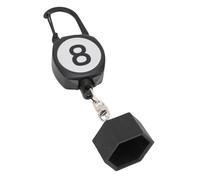 Stylebest Porte-craie de Billard, Conception à Cordon Rétractable | ABS durable, fixation pour porte-clés, s\'adapte à la craie standard