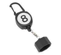 Stylebest Porte-craie de Billard, Conception à Cordon Rétractable | ABS durable, fixation pour porte-clés, s\'adapte à la craie standard
