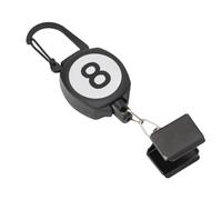 Stylebest Porte-craie de Billard, Conception à Cordon Rétractable (Carré) | ABS durable, fixation pour porte-clés, s\'adapte à la craie standard