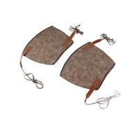 Stylebest Protège-bras Rétro, Bracelet en Cuir Médiéval, Laçage Réglable pour Costume de Cosplay, Armure Punk de Guerrier Viking D'Halloween avec Cuir Artificiel Marron