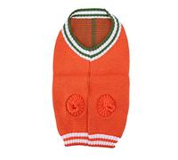 Stylebest Pull tricoté Mignon pour Chiens de Compagnie, Manteau d'hiver Chaud, Vêtements pour Chiens S M L XL XXL Gris Orange (M)
