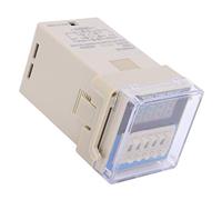Stylebest Relais de Temps à Affichage Numérique LED, Contrôle de Retard Réglable pour L'automatisation Industrielle 5A AC220V Plastique 1 Pièce (DC12V)