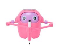 Stylebest Robot de Dessin pour Enfants, Outil de Peinture éducatif Interactif Intelligent pour Enfants, Taille 12x10x10cm avec 58 Cartes (Rose)