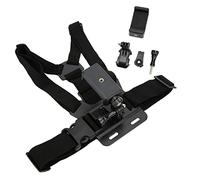 Stylebest Sangle de Harnais Réglable pour Téléphone Portable, Support de Poitrine pour Selfie, avec Support Amovible, pour Les Activités Sportives de Plein Air et Les Amateurs D'aventure
