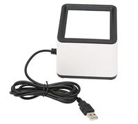 Stylebest Scanner de Codes-Barres sans Fil Multifonction Portable, pour Paiement Mobile Mains Libres, Utilisation sur Bureau, Matériau ABS Blanc