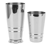 Stylebest Shaker à Cocktail en Acier Inoxydable Brillant, pour les Fêtes au Bar à Domicile et les Pique-niques, Mélangeur Boston Durable 304, Lavable au Lave-vaisselle (Argent)