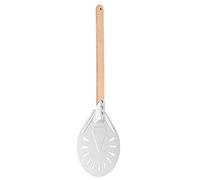 Stylebest Spatule à Pizza Ronde avec Manche en Bois Amovible pour un Transfert et une Cuisson Faciles de la Pizza, Outil à en Alliage D'aluminium Durable - 41 Cm (Pelle à perforée de 9 pouces