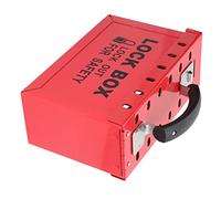 Stylebest Station de Cadenas de sécurité, Support en Acier Rouge Durable pour la Gestion des Serrures dans L'industrie Chimique, 12 Serrures, 9,3x6,1x3,7 Pouces