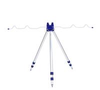 Stylebest Support de Canne à Pêche en Alliage D'aluminium, Support Réglable pour Trépied de Pêche, pour 5 Mâts, Télescopique de 1.2m de Longueur