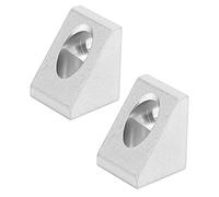 Stylebest Support de Gousset D'angle Intérieur à Angle Droit, Support en Aluminium Durable, Création D'angle de 90 Degrés, pour Accessoires Robotiques, 15 X 19 Mm, 2 Pièces