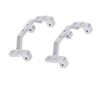Stylebest Support de Liaison de Biellette de Direction RC en Alliage D'aluminium, Siège Fixe Durable pour MN90 1/12 RC Pièces de Mise à Niveau sur Chenilles 2 Pièces (Argent)