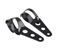 Stylebest Support de Phare de Moto en Fer, 1 Paire, Support de Montage Universel pour une Installation Facile, Couleur Noire Classique (Noire)
