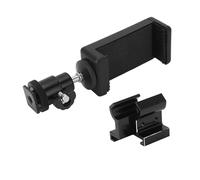 Stylebest Support de Téléphone émetteur Réglable pour TX TQi, Support en Alliage D'aluminium Durable pour Appareils de Plus de 5,5 Pouces, Idéal pour la Course (Noire)