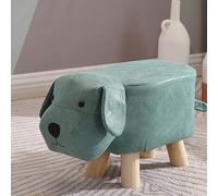 Stylebest Tabouret Mignon de Dessin animé pour Enfants, en Forme de Petit Chien, pour la Maison et la Maternelle, Tabouret Bas en Bois Souple, 860g (Vert Clair)
