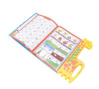 Stylebest Tapis d'apprentissage de L'anglais Arabe, Jouet éducatif pour Enfants âgés de 3 Ans et Plus, Taille Portable 27,8 X 27 Cm, avec 3 Modes et 2 Stylos