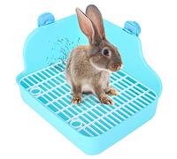 Stylebest Toilettes pour Animaux de Forme Carrée pour Lapins et Cochons d'Inde, Matériau, Prévention des éclaboussures D'urine, Idéales pour Une Utilisation en Cage, Vert 28 X 22 X 15 Cm