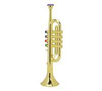 Stylebest Trompette en Plastique doré pour Enfants, Jouet Musical, Cadeau, Instrument à Vent, Jeu Amusant