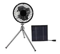 Stylebest Ventilateur à Panneau Solaire Puissance de 20 W pour le Camping | Conception portable, angle réglable, idéal pour l\'extérieur, économie d\'énergie