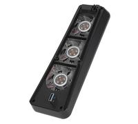 Stylebest Ventilateur de Refroidissement de Console Haute Vitesse, Conception Silencieuse, Refroidissement Efficace pour avec Effet de Lumière Bleue (Noir)