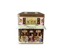 stylebox Boîte à biscuits décorative en forme de maison de ville - 12 x 7,5 x 15 cm - Volume : 1000 ml