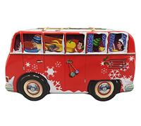 stylebox Boîte à biscuits en tôle - Décoration d'hiver - Motif flocon de neige - Pour biscuits de Noël, chocolats et chocolats - Environ 23 x 12,5 x 11 cm - Volume : 2,1 l