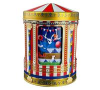 stylebox Boîte à musique cirque - Boîte à biscuits - Boîte à biscuits - Boîte métallique - Rangement pour biscuits et pain d'épices - Finitions gaufrées et imprimées - Volume : 750 ml - Dimensions