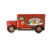 stylebox Boîte en métal en forme de camion de pain d'épices Camion de biscuits Boîte décorative Dose rétro Conservation, Volume : 1,2 l, Dimensions : 24x7,5x11 cm