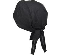 styleBREAKER Bandana Foulard pour Femmes et Hommes, Ajustable, Foulard de Motard en mélange Polyester et Coton, Polyvalent, léger, Confortable et Tendance, Couleur:Noir