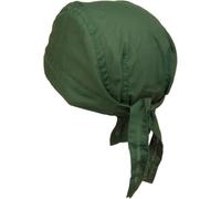 styleBREAKER Bandana Foulard pour Femmes et Hommes, Ajustable, Foulard de Motard en mélange Polyester et Coton, Polyvalent, léger, Confortable et Tendance, Couleur:Vert foncé