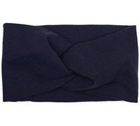 styleBREAKER Bandeau finement côtelé avec nœud, serre-tête, femmes 04026009, couleur:Bleu foncé
