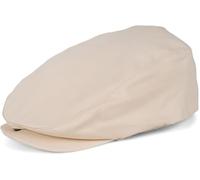 styleBREAKER Casquette Cabrio à Bouton-Pression, Chapeau de Berger Ajustable en Coton Unisexe, Style Flatcap pour Hommes et Femmes, léger et élégant, Beige