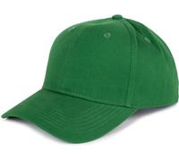 styleBREAKER Casquette de Baseball Unisexe à 6 Panneaux en Coton brossé, Fermeture à Crochet et Boucle réglable, Design uni pour Hommes et Femmes, Sapin Vert