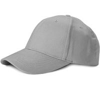 styleBREAKER Casquette de Baseball Unisexe à 6 Panneaux en Coton brossé, Fermeture à Crochet et Boucle réglable, Design uni pour Hommes et Femmes, Gris