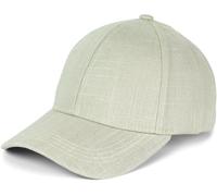 styleBREAKER Casquette de Baseball Unisexe en Lin | Casquette 6 Pans Réglable avec Visière Courbée | Casquette d'Été Respirante avec Boucle Métallique | Légère, Confortable & Stylée, Tilleul