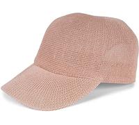styleBREAKER Casquette en Papier de Paille Unie, Chapeau d'été léger avec Boucle métallique réglable, Casquette Unisexe avec Bandeau Absorbant pour Hommes et Femmes, Couleur:Rose-