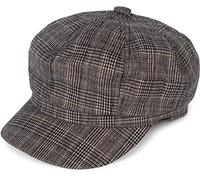 styleBREAKER Casquette Gavroche pour Femmes avec Motif à Carreaux Prince-de-Galles, Style Marin Traditionnel 04023068